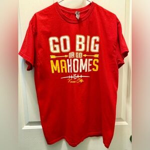 Go Big Or Go Mahomes Kansas City Football No 15 Unisex T-Shirt